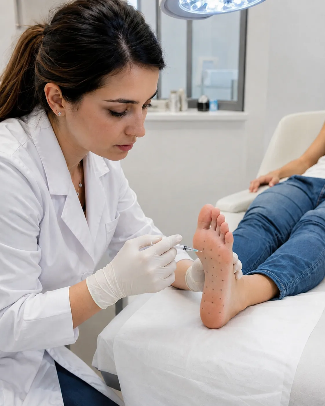 Hiperhidroză plantară 1 Tratament cu toxină botulinică pentru hiperhidroză plantară la clinica Skina din București